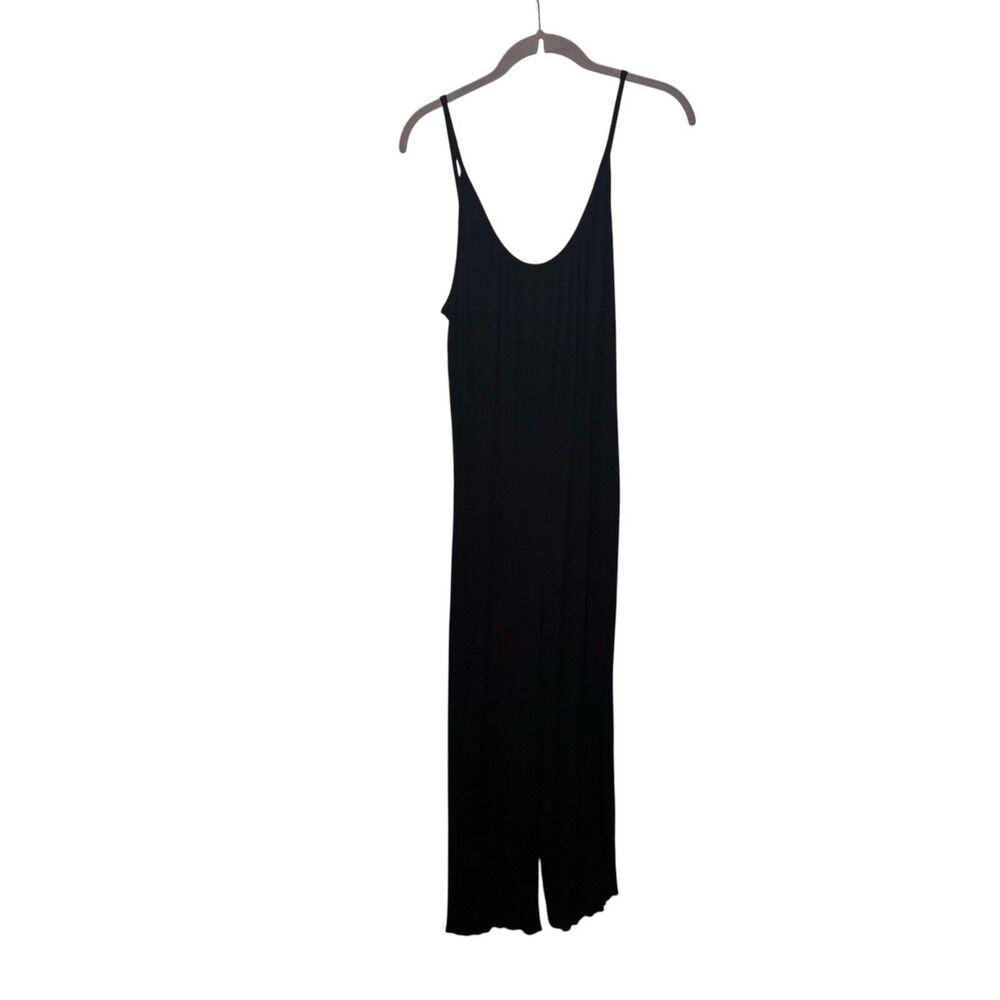 Asos Black Comfy Stretchy Pull On Spaghetti Straps Textured Jumper Size 14 Women